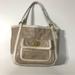 Coach Bags | Authentic Coach Cricket Tote Leather Bag | Color: Cream/White | Size: 16" (L) X 10.5" (H) X 5" (W)