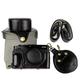 Fuji XE4 Case, MUZIRI KINOKOO Protective Case Compatible for Fujifilm X-E4/ XE4 Camera - PU Leather Half Case with Shoulder Strap -Black