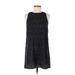 Staring at Stars Casual Dress - Shift: Black Jacquard Dresses - Women's Size Medium