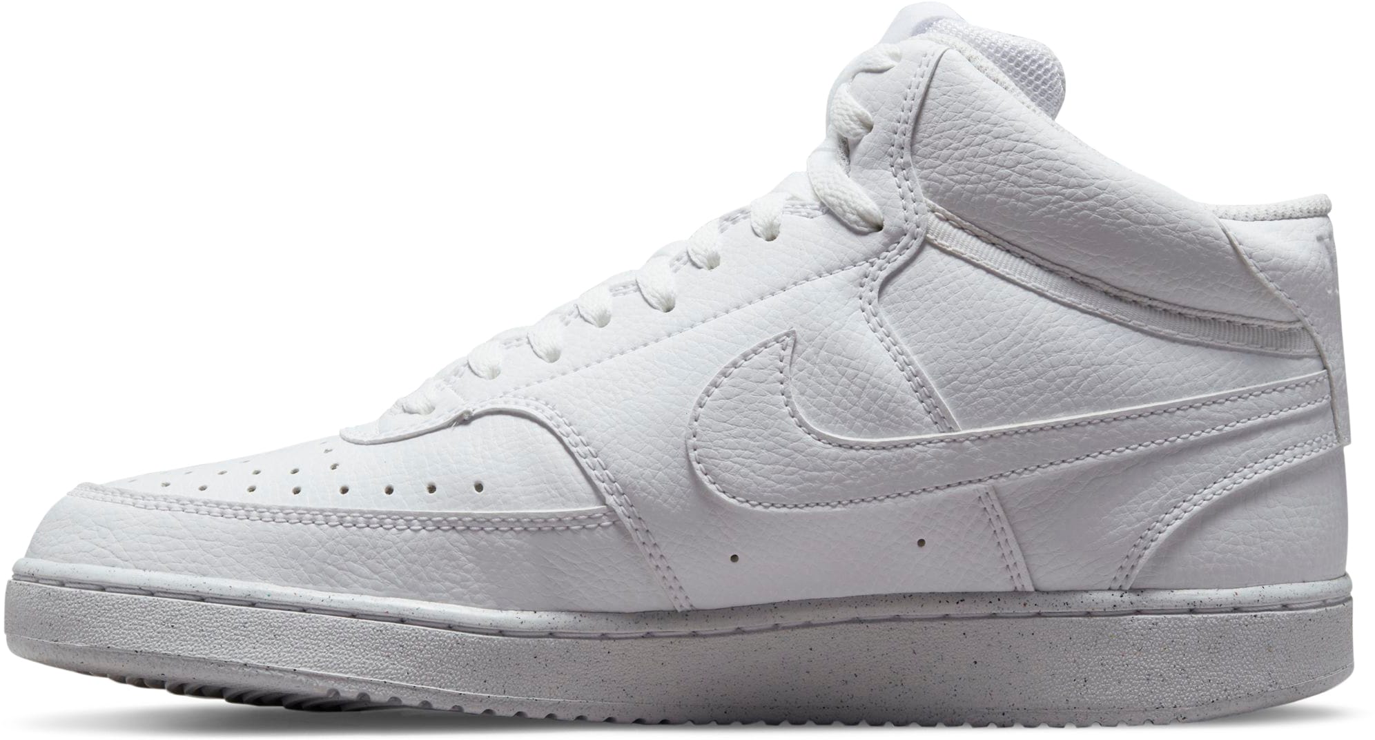 Sneaker NIKE SPORTSWEAR "COURT VISION MID NEXT NATURE", Damen, Gr. 42, weiß, Synthetik, Schuhe Sneaker, inspiriert vom Design des Nike Air Jordan