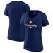 Women's Fanatics Branded Navy Houston Astros 2022 World Series Champions Logo V-Neck T-Shirt