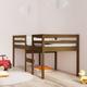 vidaXL High Sleeper Bed Honey Brown 90x190 cm Single Solid Wood Pine