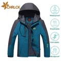 CHRLCK – veste de randonnée imperméable pour hommes coupe-vent grande taille pour Camping chasse