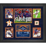 Houston Astros Framed 2022 World Series Champions 5-Photo Collage with a Capsule of Game-Used Dirt - Limited Edition 500