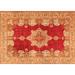 Brown/Red 120 x 84 x 0.35 in Area Rug - Canora Grey Gentzane Oriental Machine Woven Wool/Area Rug in Red/Brown/Beige /Wool | Wayfair