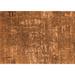 Brown 144 x 96 x 0.35 in Area Rug - 17 Stories Mid-Century Modern 2490 Orange Area Rugs Polyester/Wool | 144 H x 96 W x 0.35 D in | Wayfair