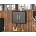 Wade Logan® Aseem 3 Piece Floating Garage Cabinet Set Manufactured Wood in Gray/Black | 25.59 H x 85.05 W x 14.96 D in | Wayfair