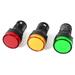 3Pcs AD16-22D/S Green Yellow Red LED Pilot Light Panel Indicator 22mm - Red+Green+Yellow