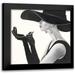 Fabiano Marco 20x20 Black Modern Framed Museum Art Print Titled - Haute Chapeau II