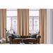 3S Brother s Home Decorative Barley Curtains 100 Wide Extra Long Luxury Colors Linen Look Custom Made 5-25 Feet Made in Turkey Hang Back Tab & Rod Pocket Single Panel Home DÃ©cor (100 Wx240 L)