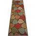 Antibacterial Custom Runner Rug Brown Leaves Design Roll Runner 26 Inch or 31.5 Inch Wide x Your Length Size Choice Slip Skid Resistant Rubber Back Cut to Size Runner Rug