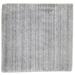 Handloom Grey Wool Rug 2 X 2 Modern Scandinavian Solid Small Carpet