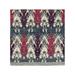 Hand-Knotted Wool Ikat Contemporary Ivory Square Area Rug 6 1 x 6 2