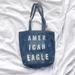 American Eagle Outfitters Bags | American Eagle Denim Tote Bag | Color: Blue/White | Size: Os