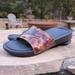 Nike Shoes | Nike Benassi Slides Womens Size 7 | Color: Black/Brown | Size: 7