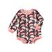 Canrulo Newborn Infant Baby Girls Christmas Romper Xmas Santa Hat Printed Long Sleeve Jumpsuit Clothes Black Pink 6-12 Months