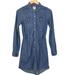 Levi's Dresses | Levi’s Chambray Ling Sleeve Button Up Shirt Dress | Color: Blue | Size: Lg