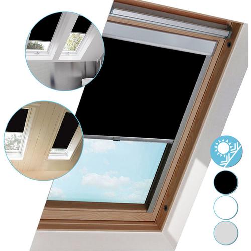 Verdunkelungsrollo Dachfensterrollo Dachfenster Sonnenschutz 100% Verdunkelung Thermorollo