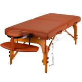 Master Massage 30 Santana ThermaTop Portable Massage Table Heating Warmer Pad Built in Beauty Bed Salon Mountain Red