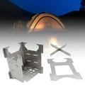 Folding Picnic Stove Portable Foldable Stainless Steel Mini Furnace Outdoor Camping Picnic Stove