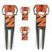 Golf Green Fork Durable Anti-scratch Zinc Alloy Cartoon Tiger Pattern Golf Pitch Repairer Divot Tool for Golf Sports