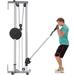 LAT Pull Down and Low Row Cable Machine Heavy Duty LAT Machine with High and Low Pulley Stations Row Machine Upper Body Machine