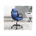 Inbox Zero Katalya Faux Leather Gaming Chair Faux Leather in Blue/Black | 23 W x 27 D in | Wayfair A416E394328C42F09466B3487F27C3CE