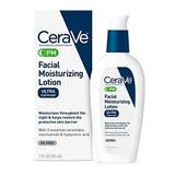 CeraVe PM Facial Moisturizing Lotion | Night Cream with Hyaluronic Acid and Niacinamide | Ultra-Lightweight Oil-Free Moisturizer for Face | 3 Ounce