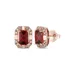 Le Vian® 1.16 Ct. T.w. Pomegranate Garnet™, 1/6 Ct. T.w. Nude Diamonds™ Earrings In 14K Strawberry Gold
