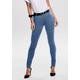 Skinny-fit-Jeans ONLY "ONLRAIN LIFE REG SKINNY DNM" Gr. S, Länge 34, blau (medium blue denim) Damen Jeans 5-Pocket-Jeans Röhrenjeans