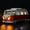 BRIKSMAX Volkswagen T1 Camper Van Led Lighting Kit- Compatible with Lego 10220 Building Blocks Model- Not Include The Lego Set