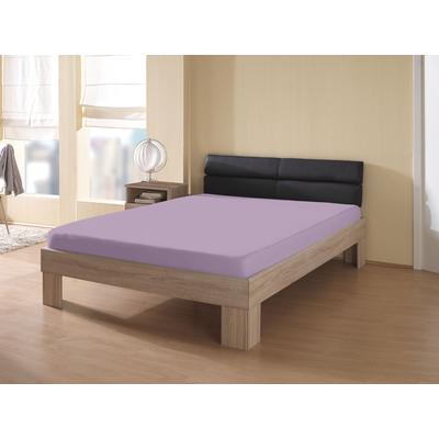Spannbettlaken KUM "Interlock-Jersey Spannbetttuch", rosa (altrosa), B:140-160cm L:200cm, Interlock-Jersey, Obermaterial: 100% Polyester, Laken, Interlock-Jersey Spannbetttuch Image