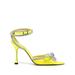 Crystal-embellished 90mm Leather Pumps - Yellow - Mach & Mach Heels