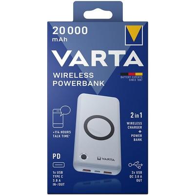 Varta Zusatzakku »Wireless Power Bank« 20.000 mAh weiß