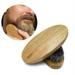 New Men Beard Brush Natural Boar Bristle Beard Men?s Mustache Brush Military Round Wood Handle Comb