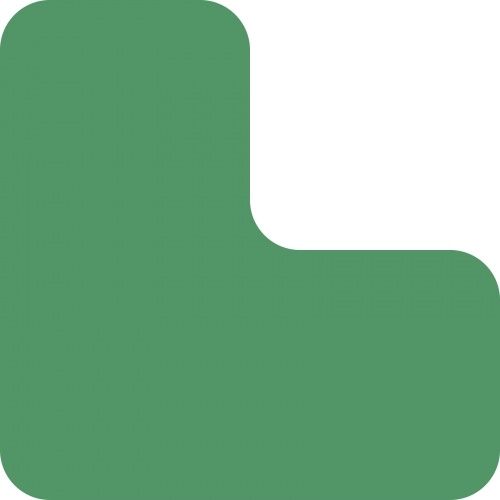 Stellplatzmarker WT-5210, L-Stück, Polyester, Grün, 100x100 mm, 25 Stück/VE Image