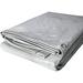 Hydratarp Heavy Duty Waterproof Tarp - 14 Mil Thick 20X20 - White/Brown Reversible Tarp Steel in Gray | 12 H x 16 W x 0.014 D in | Wayfair