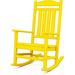 Red Barrel Studio® Outdoor Rocking Chair Plastic in Yellow | 42.5 H in | Wayfair 3EA2636578FE49A8BB6D0AB037431783