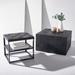 AllModern Ken Charred End Table Wood in Black/Brown | 20 H x 22.3 W x 18 D in | Wayfair E2CC20513DE6467592257FB9E85BAA2B