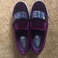 Michael Kors Shoes | Michael Kors Size 7.5 Slip On Burgundy Velvet Slip On | Color: Purple | Size: 7.5