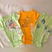 Disney One Pieces | Nwt Lot If Disney Onesies Size 6 Months | Color: Green/Orange | Size: 6mb