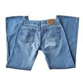 Levi's Jeans | Levis 518 Jeans Super Low Boot Cut Size 9 M Jr Light Blue Denim Usa Made | Color: Blue | Size: 9j
