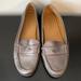 Coach Shoes | Coach Metallic Gray Slip On Loafers, Flats, Driving Shoes | Color: Gray/Silver | Size: 9