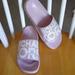 Michael Kors Shoes | Michael Kors Slides | Color: Pink/Silver | Size: Women 6 Kids 4