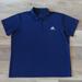 Adidas Shirts | Adidas Climalite Men's Athletic Polo Shirt Size 2xl | Color: Blue | Size: Xxl