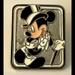 Disney Accessories | Disney Wdw Mickey Mouse Formal Dress Hidden Mickey Enamel 2007 Pin | Color: Black/Silver | Size: Os