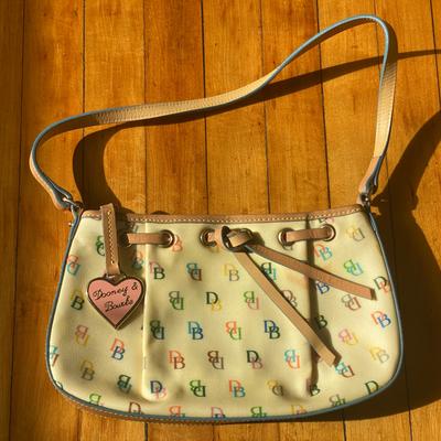 Dooney & Bourke Bags | Dooney & Bourke Vintage Rainbow Shoulder Bag | Color: Blue/White | Size: Os