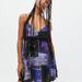 Urban Outfitters Dresses | Azalea Lace Inset Frock Dress | Color: Black/Purple | Size: Xs