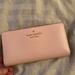 Kate Spade Bags | Kate Spade, Large Slim Bifold Leather Wallet. New With Tags, Chalk Pink Color. | Color: Pink | Size: Os