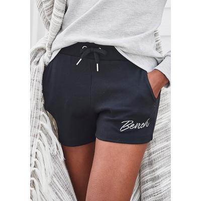 Relaxshorts BENCH. LOUNGEWEAR, Damen, Gr. 48/50, N-Gr, schwarz, Interlock, Obermaterial: 100% Baumwolle, unifarben, Basic, Basic kurz, Hosen, mit kleiner glänzenden Logostickerei, Loungeanzug Image